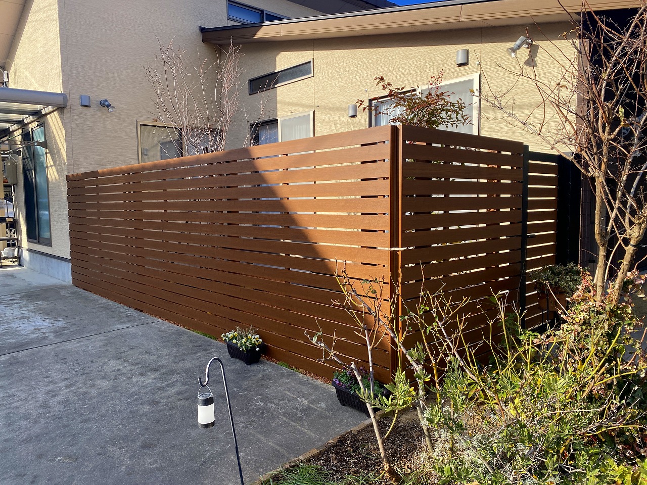 金沢市目隠しフェンス、金沢市門扉、石川県目隠しフェンス、石川県門扉、金沢市エクテリア、石川県エクテリア